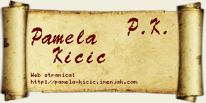 Pamela Kičić vizit kartica